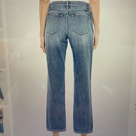 NWT KanCan Nonstretch High Rise Plaid Patch Ripped Boyfriend Jeans - Picture 2 of 11